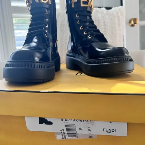 Fendi Black Combat/Moto Boot - BNIB! - Picture 14 of 16